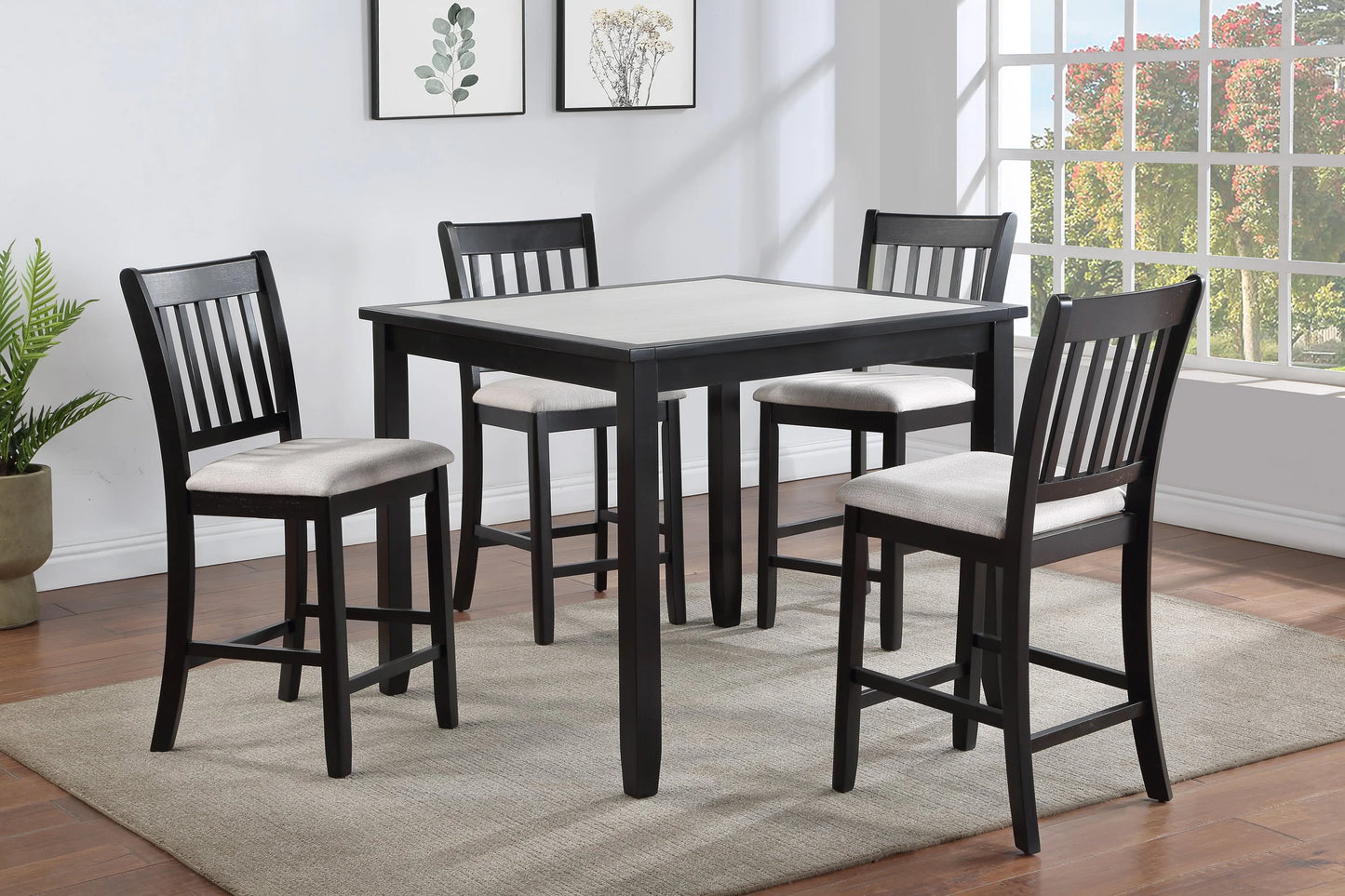 5PC Counter Height Dining Set