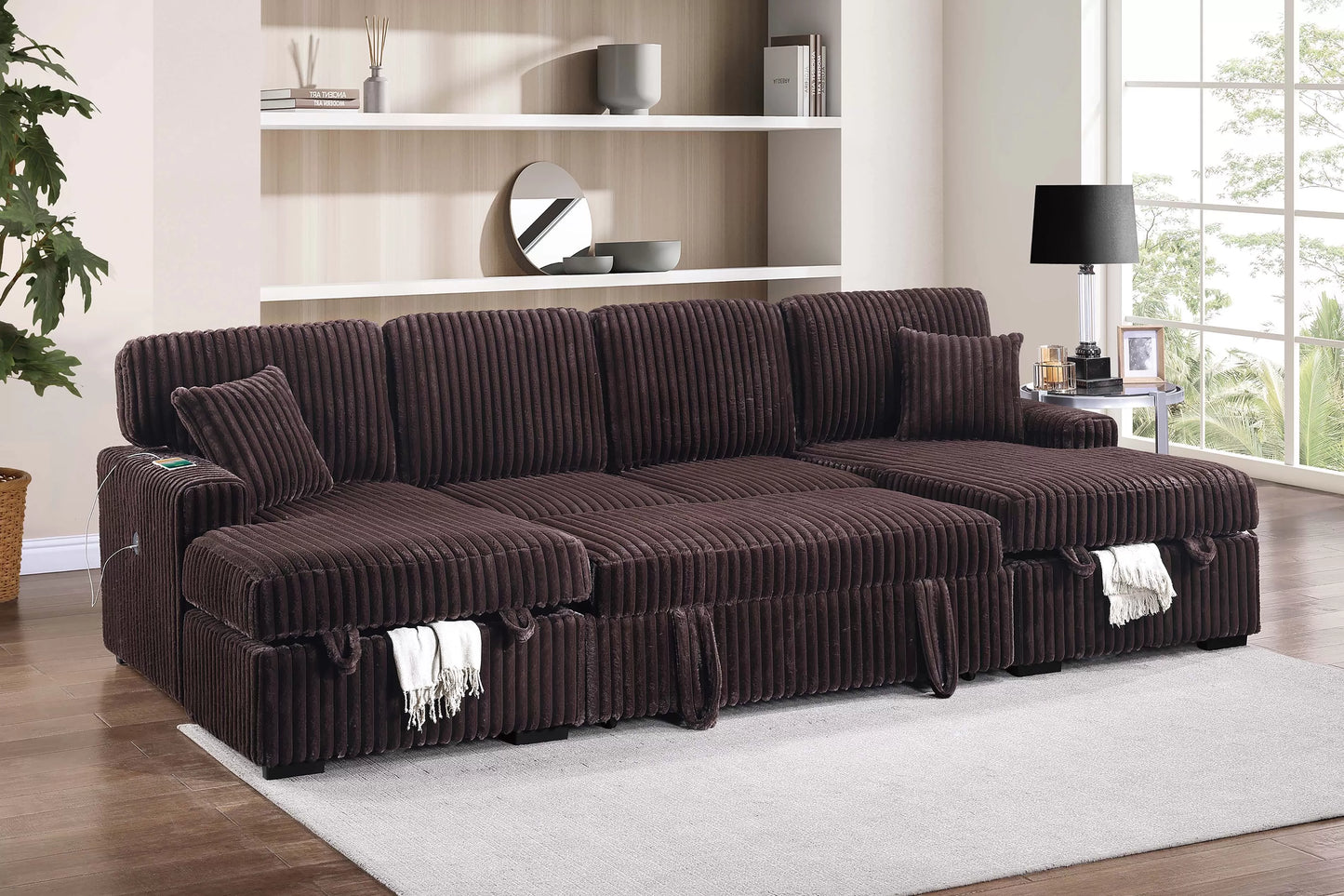 3PC Convertible Sectional