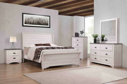 Antique White Farmhouse Styled Bedroom Collection