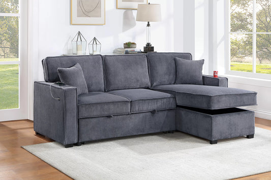 Convertible Sectional with Storage Chaise