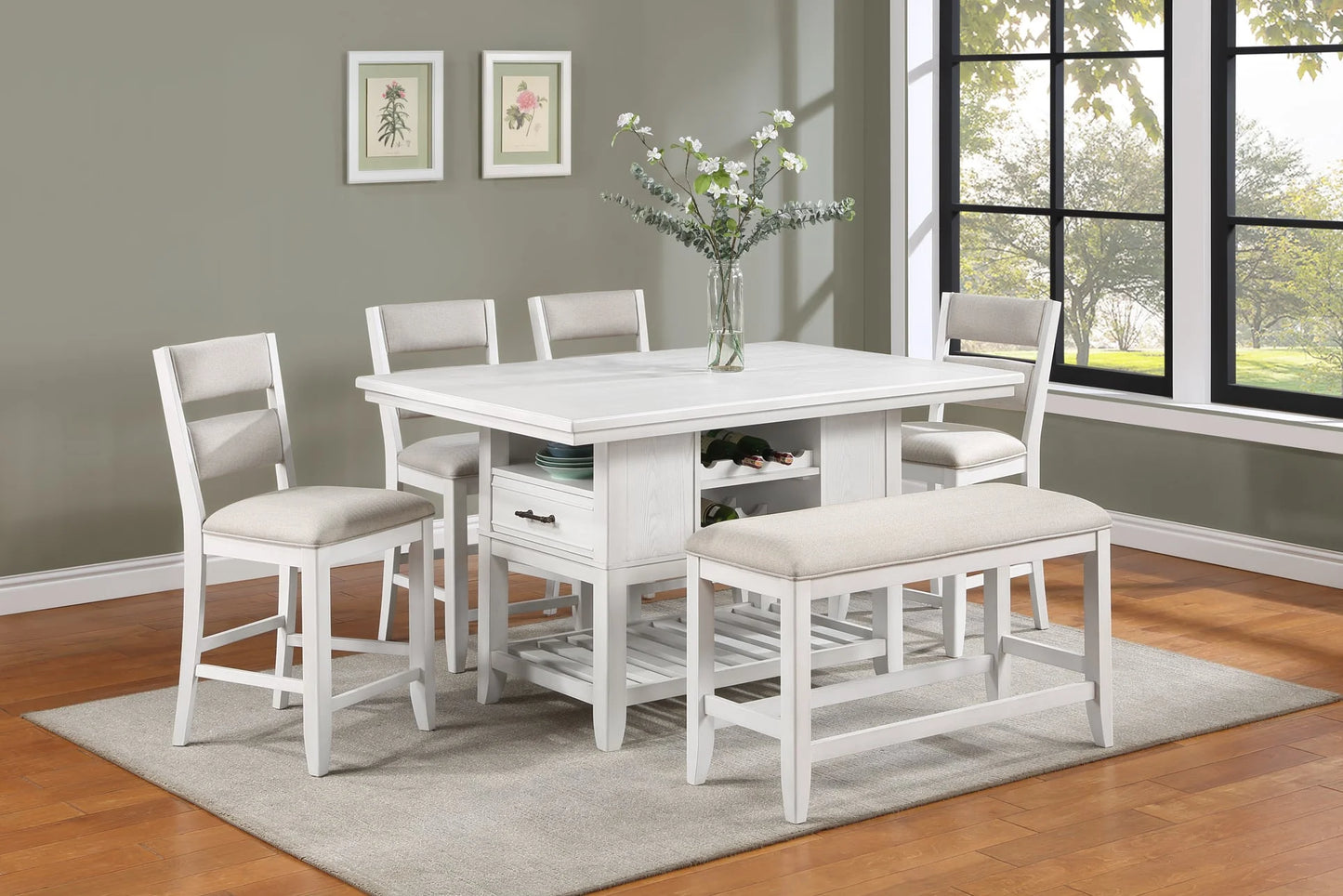 6PC Counter Height Dining Set