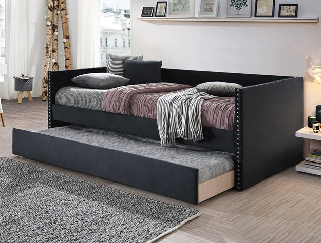 Black Upholstered Daybed